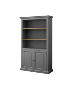Soho Grey Painted 2 Door Bookcase_3