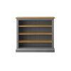 Soho Dark Grey Painted Low Bookcase (Large)_1