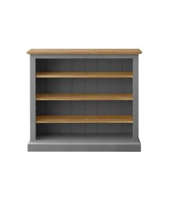 Soho Dark Grey Painted Low Bookcase (Large)_1
