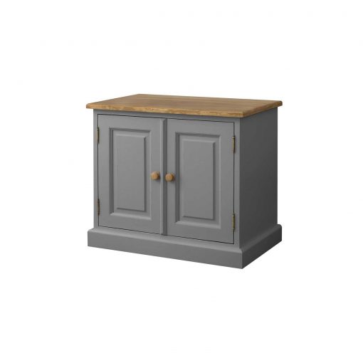 Soho Dark Grey Painted Small 2 Door Cabinet_3