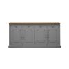 Soho Dark Gray Painted Frith Large 4 Door 4 Drawer Sideboard_1