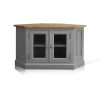 Soho Dark Gray Painted Glazed Corner TV Cabinet_1