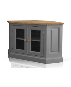 Soho Dark Gray Painted Glazed Corner TV Cabinet_3