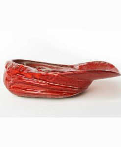 Stolen Form Buskers Hat Bowl in Red Ceramic Earthen