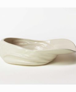 Stolen Form Buskers Hat Bowl in White Ceramic Earthenware