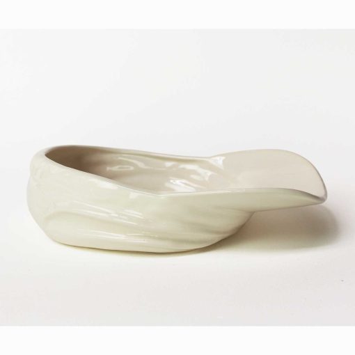 Stolen Form Buskers Hat Bowl in White Ceramic Earthenware