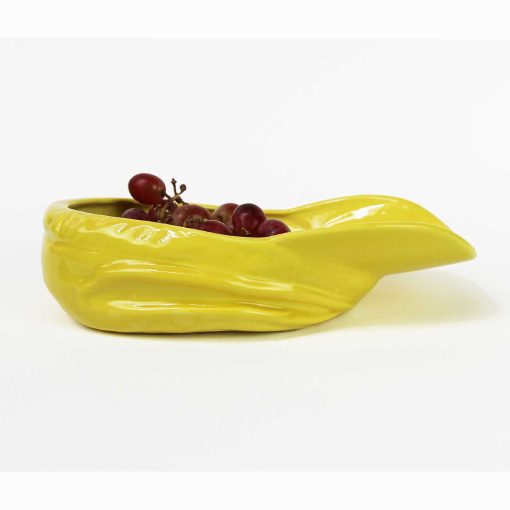 Stolen Form Buskers Hat Bowl in Yellow Ceramic Earthen
