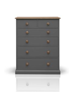Beyond Home The Soho Painted Furniture Collection 2 over 4 Chest of Drawers in Grey