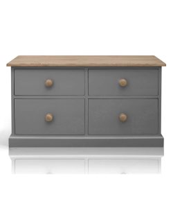 Beyond Home The Soho Painted Furniture Collection Low Chest of Drawers in Grey