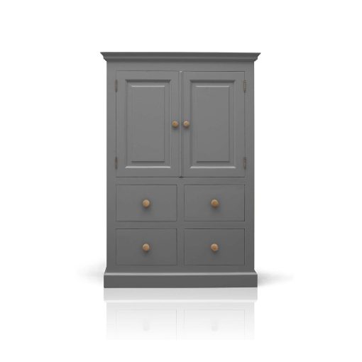 Beyond Home The Soho Painted Furniture Collection Small Linen Cupboard in Grey