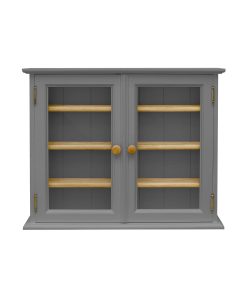 Beyond Home The Soho Painted Furniture Collection Glazed Wall Cabinet in Grey